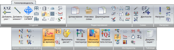 Модули LIRA-FEM. Теплопроводность