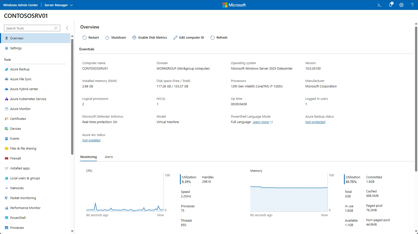 Управление Windows Server Windows Server предоставляет несколько средств управления, масштабируемых с одного сервера на корпоративные центры обработки данных.