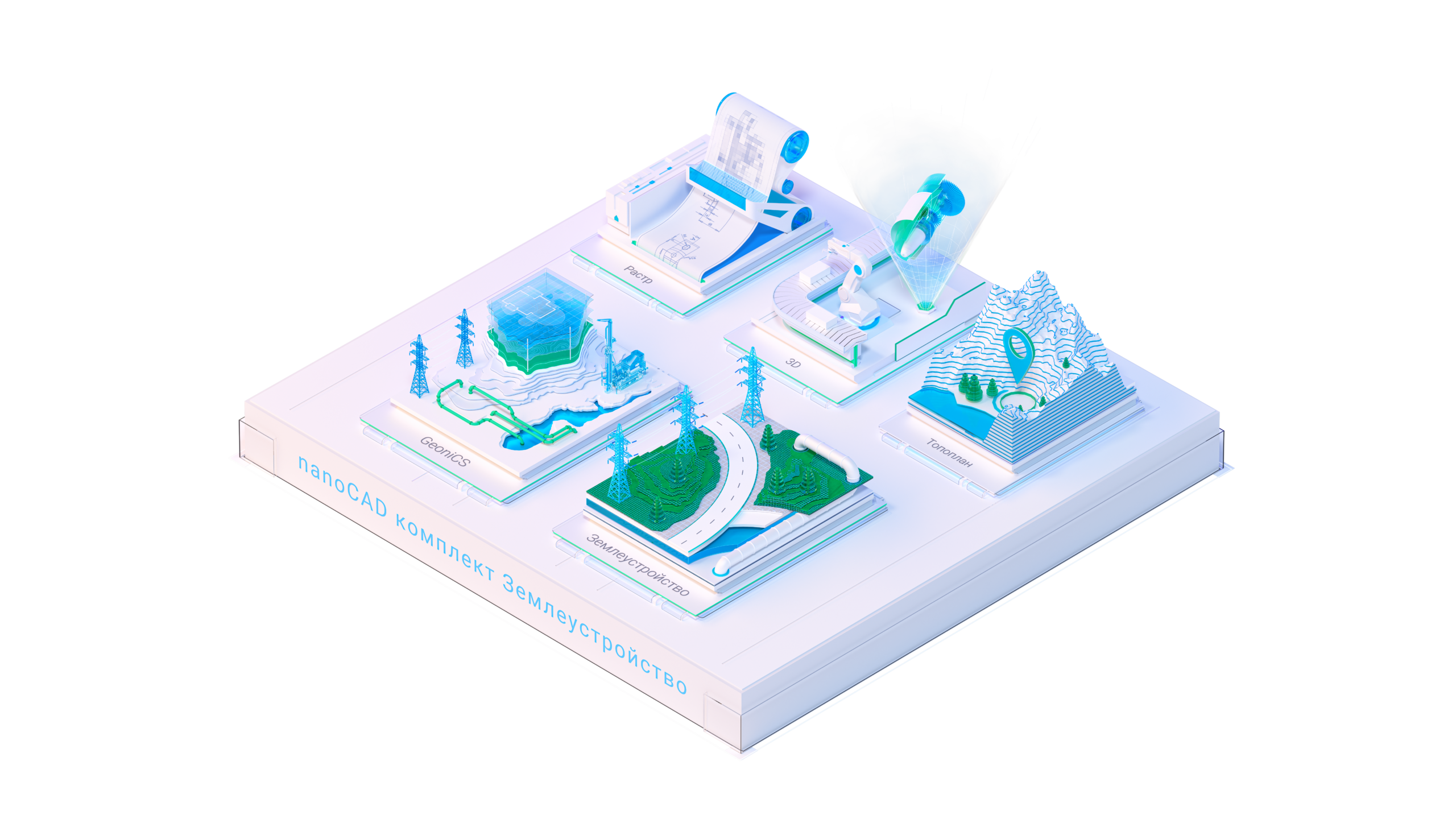 nanoCAD комплект Землеустройство